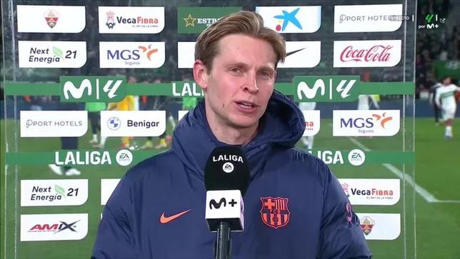 德容：最重要的是能持续创造机会；本来希望能再多拿2次助攻