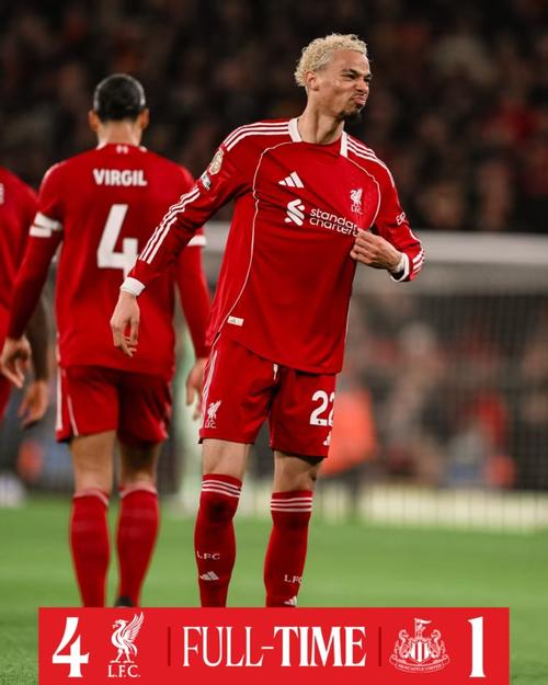 安菲尔德30场不败，利物浦延续英超主场对纽卡斯尔不败记录