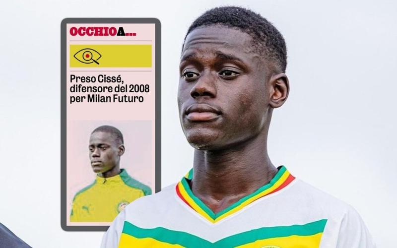 米兰官方：塞内加尔18岁后卫西塞加盟，据悉转会费200万欧